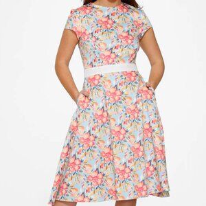 MODCLOTH Sweet Hibiscus Swing Dress